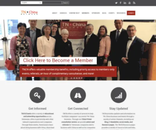 TNchinanetwork.org(TN-China Network educates and connects people across Tennessee and China to strengthen TN) Screenshot