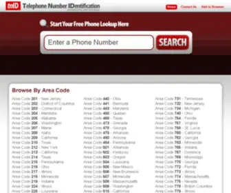 TNDB.us(Telephone Number IDentification) Screenshot