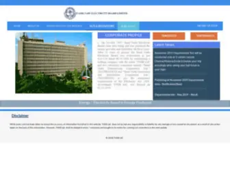 Tnebltd.gov.in(TANGEDCO) Screenshot