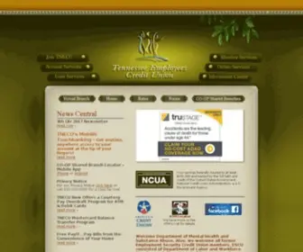 Tnecu.org(Tennessee Employees Credit Union) Screenshot