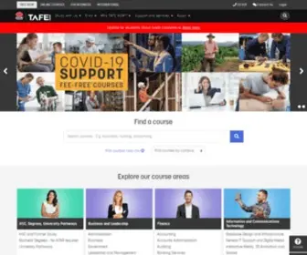Tne.edu.au(TAFE NSW Choose from hundreds of courses) Screenshot