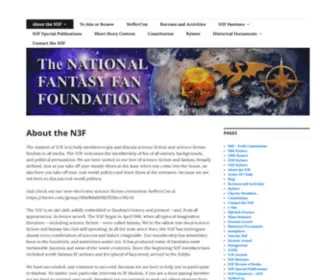 TNFFF.org(National Fantasy Fan Federation) Screenshot