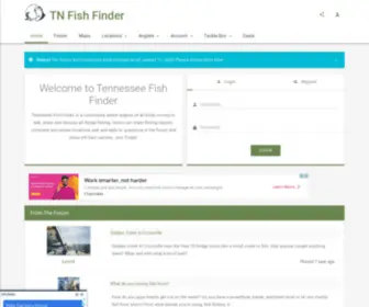 Tnfishfinder.com(Tennessee Fishing Forum) Screenshot