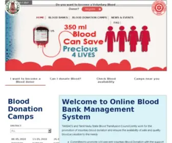 TngovBloodbank.in(Online Blood Bank Management System) Screenshot