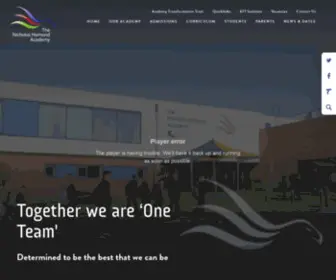 Tnha.org.uk(The website of The Nicholas Hamond Academy) Screenshot