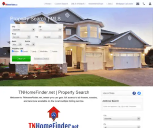 Tnhomefinder.net(Search that inc) Screenshot