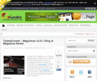 Tnleaks.in(WordPress, Joomla, Template, Graphic, Free Nulled Scripts) Screenshot