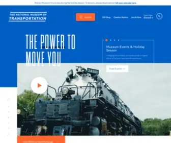 Tnmot.org(National Museum of Transportation) Screenshot