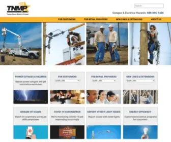 TNMP.com(Texas-New Mexico Power) Screenshot