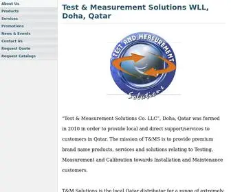 TNmsolutions.qa(Test & Measurement Solutions WLL) Screenshot