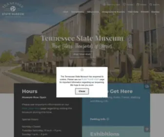Tnmuseum.org(Tennessee State Museum) Screenshot