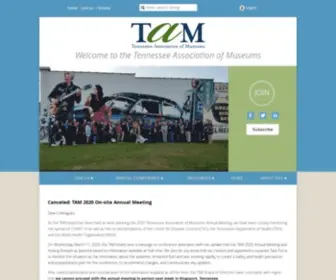 Tnmuseums.org(Tennessee Association of Museums) Screenshot