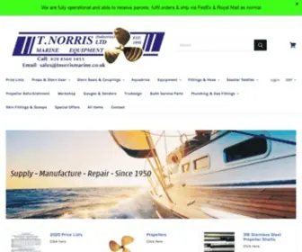 Tnorrismarine.co.uk(Supplier of fixed and folding Propellers) Screenshot
