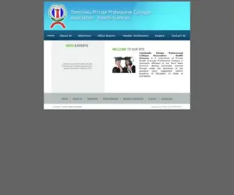 TNPpcahs.org(Tamilnadu Private Professional Colleges Association) Screenshot
