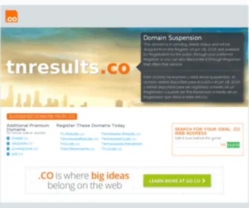 Tnresults.co(All information about exam results) Screenshot