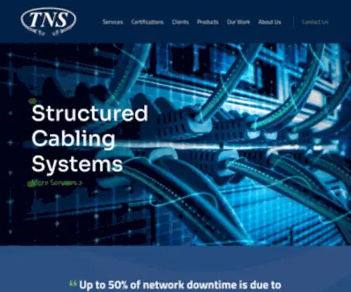 TNscabling.com(TNS cabling) Screenshot