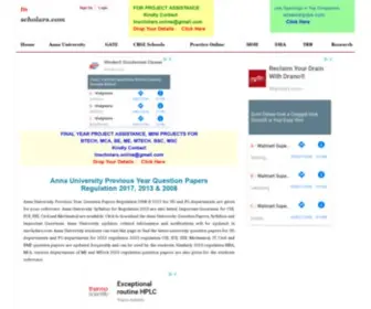 TNScholars.com(Anna University Question Papers) Screenshot