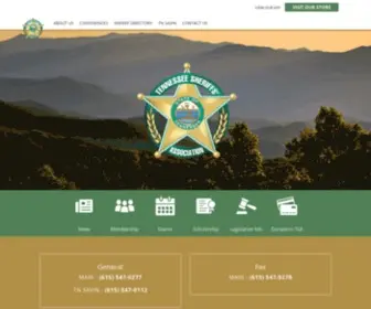 TNsheriffs.com(Tennessee Sheriffs' Association) Screenshot