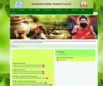 TNSMC.com(Tamil Nadu Siddha Medical Council) Screenshot