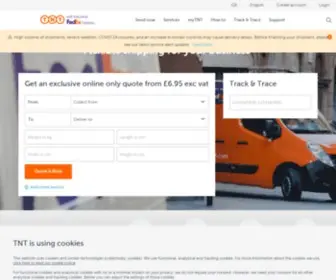 TNT.co.uk(Courier Services) Screenshot