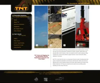 TNTcrane.com(TNT Crane & Rigging) Screenshot