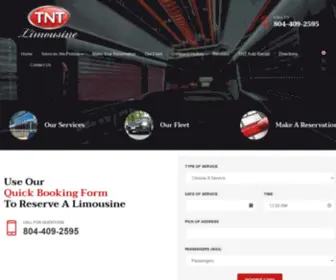 TNtlimousine.com(TNT Limousine) Screenshot