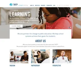 TNTP.org(Homepage) Screenshot