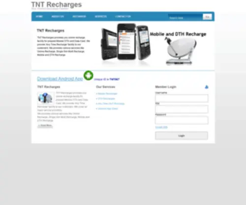 TNtrecharges.com(Talk N Tours Telelinks Pvt) Screenshot