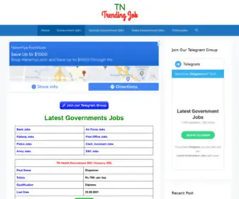 TNtrendingjob.com(Government Jobs) Screenshot