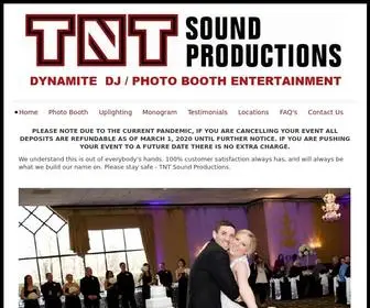 TNtsoundproductions.net(TNT Sound Production) Screenshot