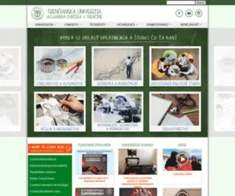 Tnuni.sk(Trenčianska univerzita Alexandra Dubčeka v Trenčíne) Screenshot