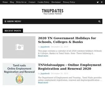 Tnupdates.com(A Leading Education portal) Screenshot