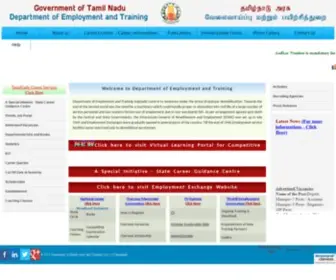 Tnvelaivaaippu.gov.in(Department of Employment and Training) Screenshot