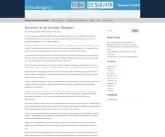 TO-BE-Designer.com(To be designer) Screenshot