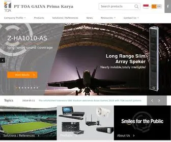 Toa.co.id(PT TOA GALVA Prima Karya) Screenshot