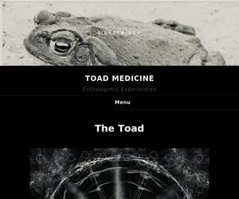 Toadmedicine.org(Entheogenic Experiences) Screenshot