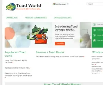 Toadsoft.com(Toad World) Screenshot