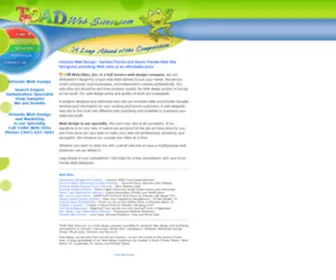 Toadwebsites.com(Orlando Web Design) Screenshot