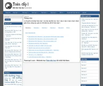 Toancap1.com(Lý thuyết và bài tập Toán cấp 1 các lớp cấp tiểu học) Screenshot