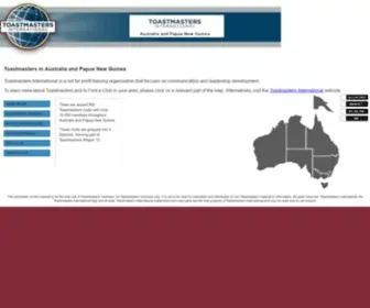 Toastmasters.org.au(Toastmasters International) Screenshot