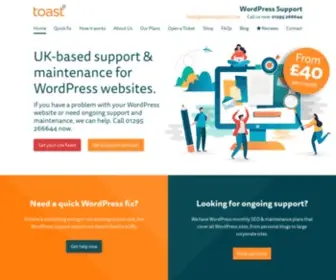 Toastsupport.co.uk(WordPress Support Packages) Screenshot