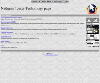 Toastytech.com(Nathan's Toasty Technology Page) Screenshot