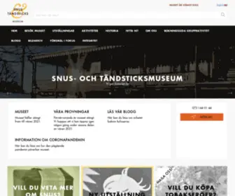 Tobaccoandmatchmuseum.se(Tändstickor) Screenshot