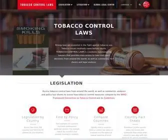 Tobaccocontrollaws.org(Tobacco Control Laws) Screenshot