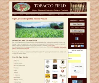 Tobaccofieldcigars.com(Tobacco Field cigars of Wilmington & New Castle Delaware) Screenshot
