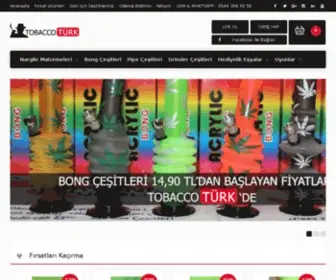 Tobaccoturk.com(Bong Pipo Grinder Vaporizer Bong Satın Al Nargileshop) Screenshot