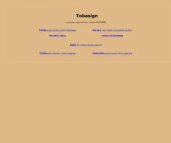 Tobasign.com(Verven voor 100% natuurlijke stoffen) Screenshot