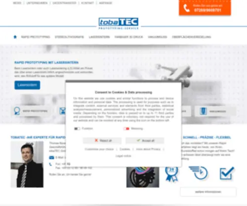 Tobatec.net(Startseite) Screenshot
