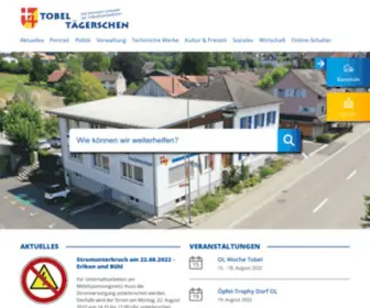 Tobel-Taegerschen.ch(Willkommen bei der Gemeinde Tobel) Screenshot