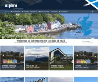 Tobermory.co.uk(Tobermory Isle of Mull Tourism information about Mull's main town Tobermory Isle of MullTobermory Isle of Mull Tourism information about Mull's main town) Screenshot